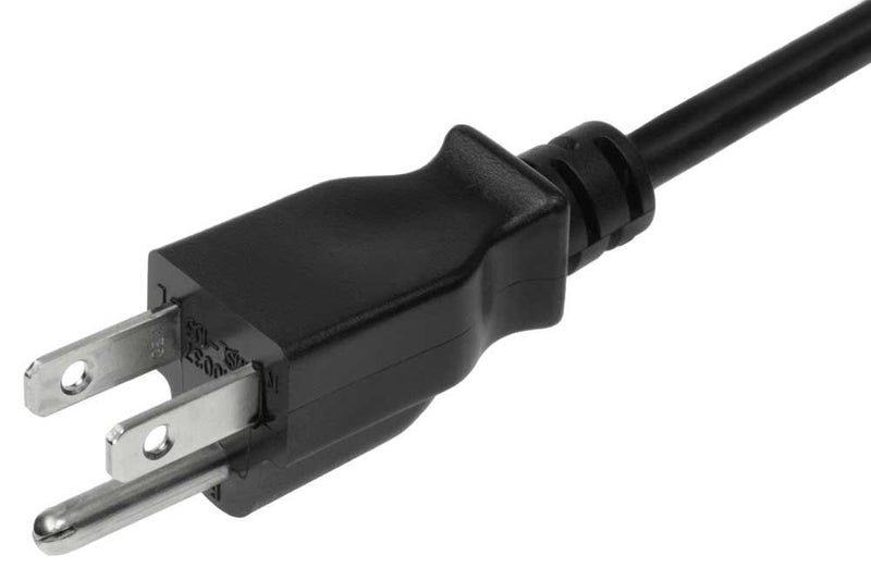 Omnihil Universal 8 Feet 3 Prong 3 Pin Power Cord (IEC-60320 IEC320 C5 to NEMA 5-15P) 18AWG - Up to 500W Max Power - UL Listed (Compatible with Many Models) - Image 2